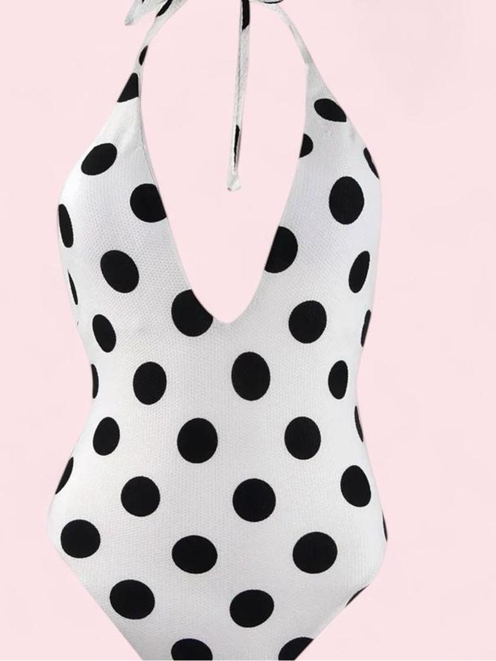 NWT Bar III This and Dot White and Black Polka Dot Swimsuit size Small